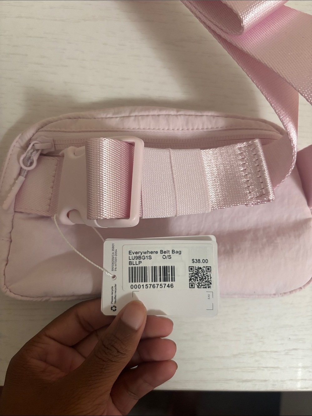 Lululemon Pale Pink Everywhere Belt Bag - Picture 3 of 5